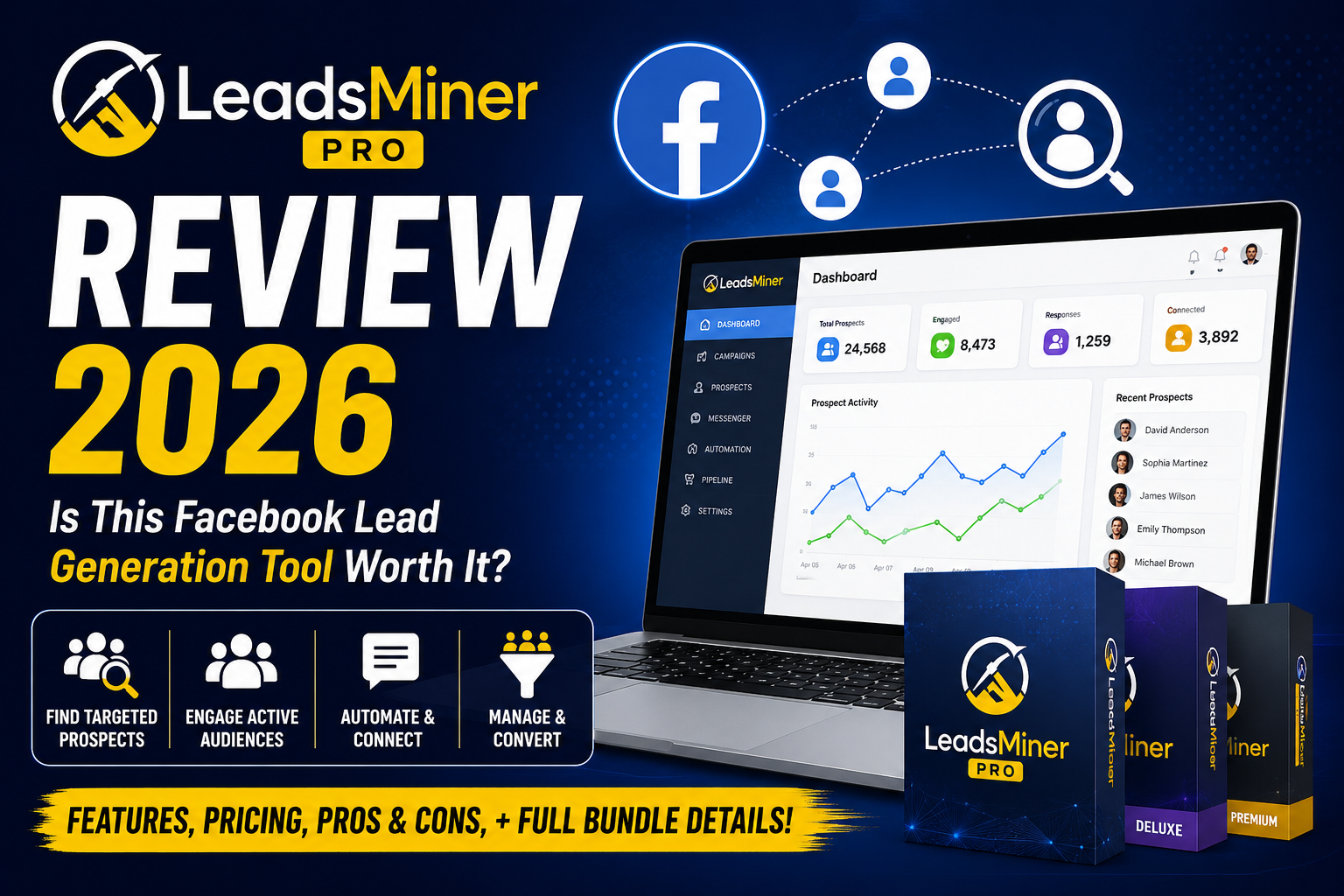 LeadsMiner Pro Review 2026 Facebook lead generation tool features, pricing, pros and cons